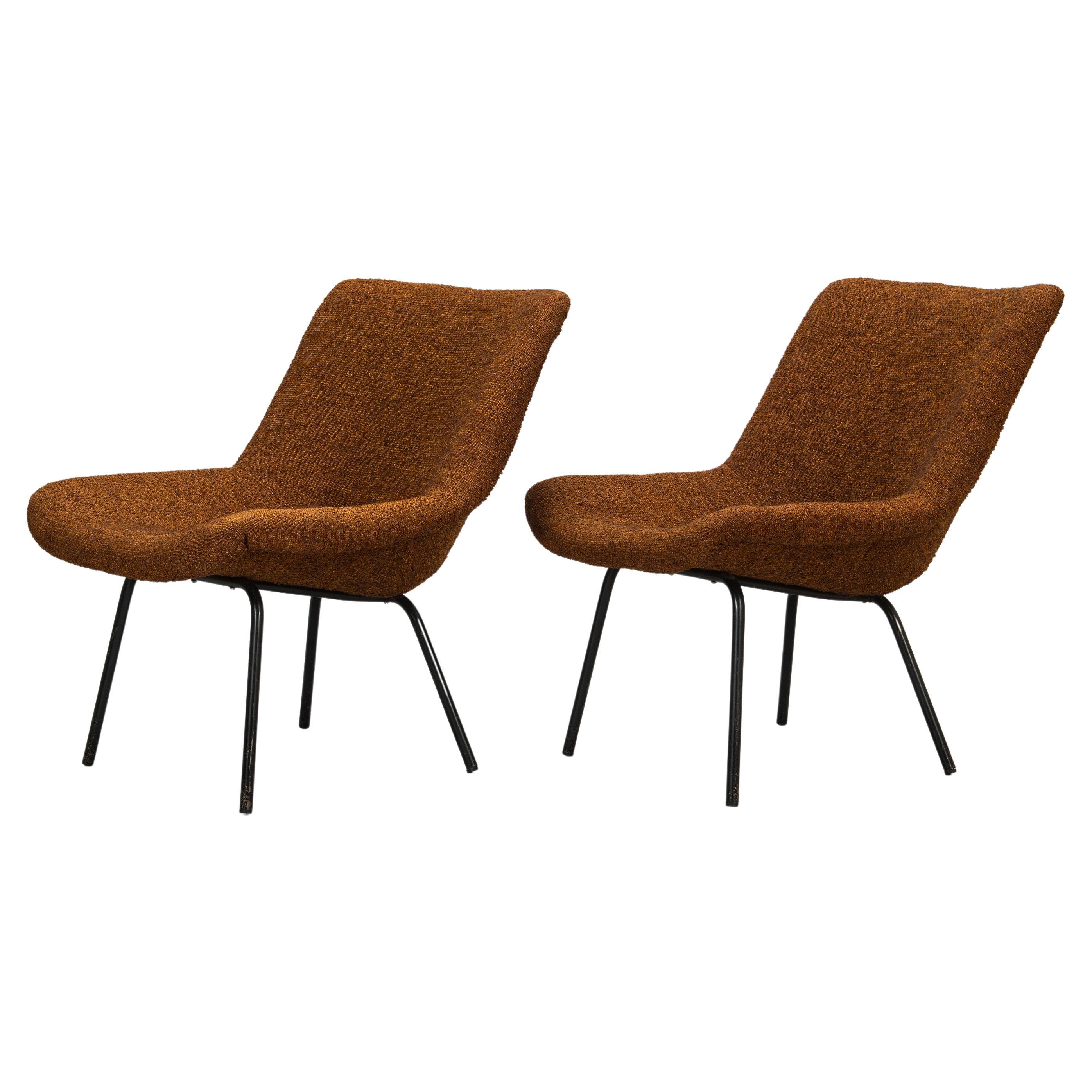 Carl Gustaf Hiort Af Ornäs Pair of Leaf Easychairs Chairs Finland For Sale