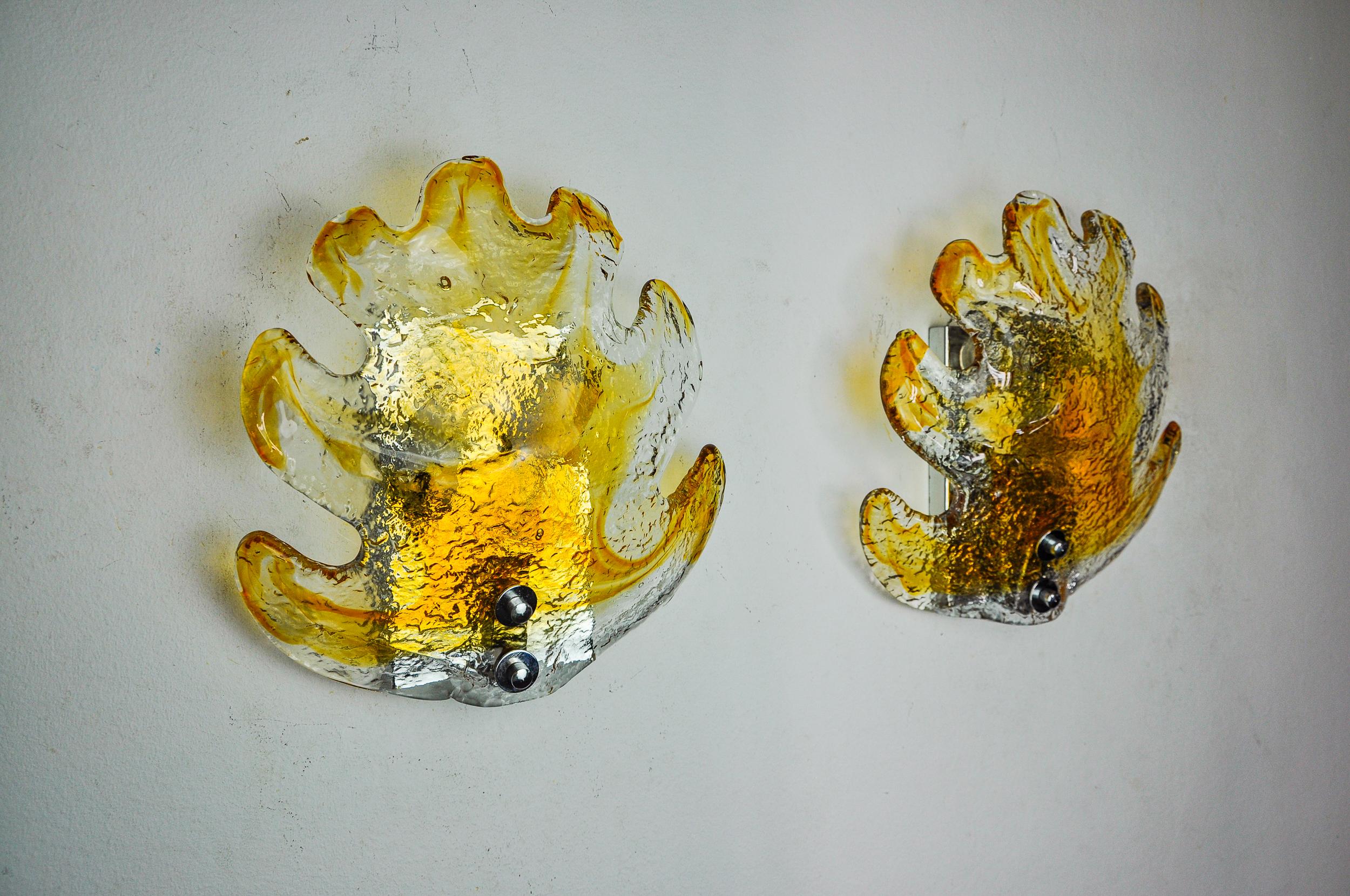 Italiano Coppia di appliques 