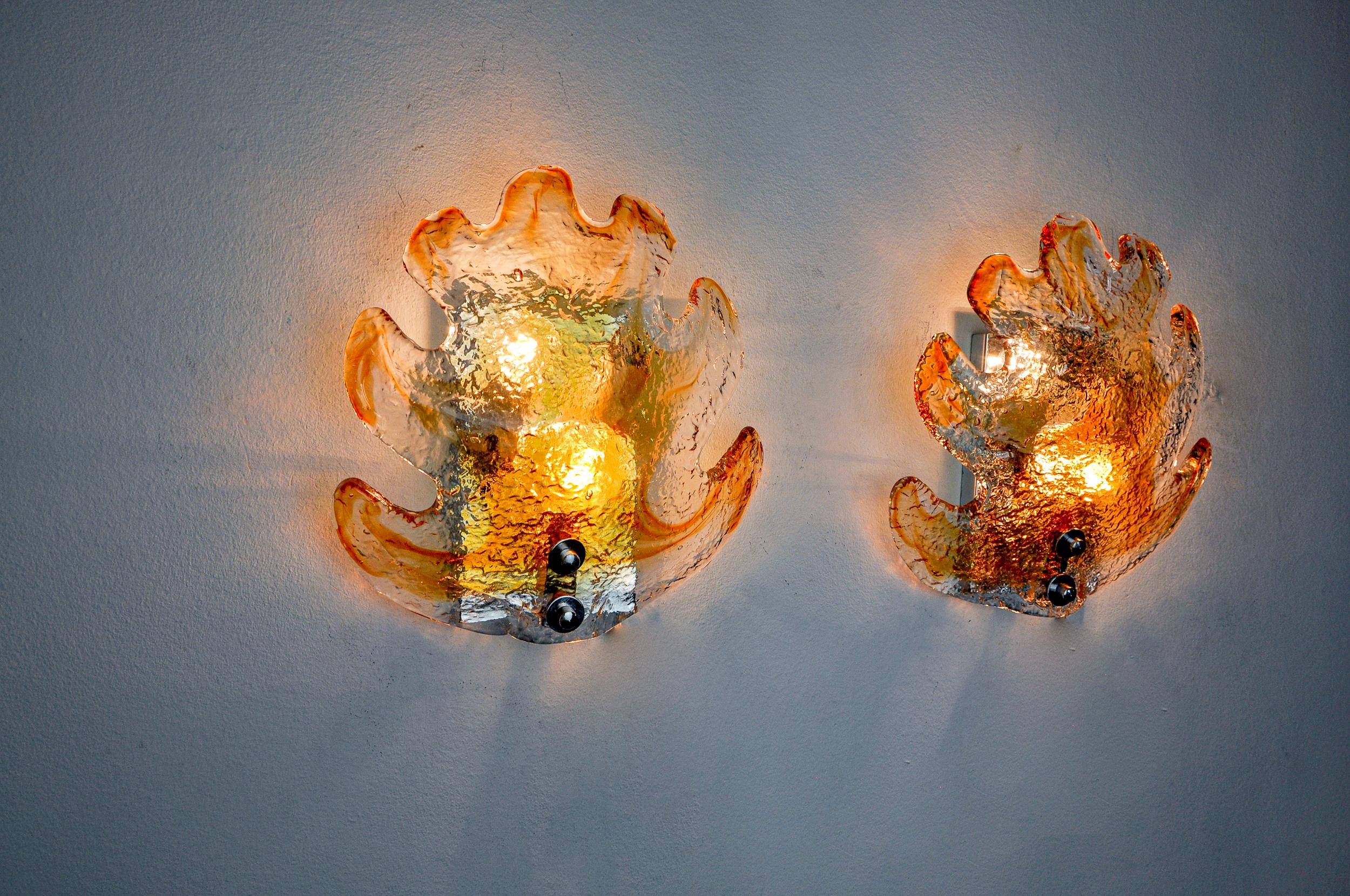 Fine XX secolo Coppia di appliques 