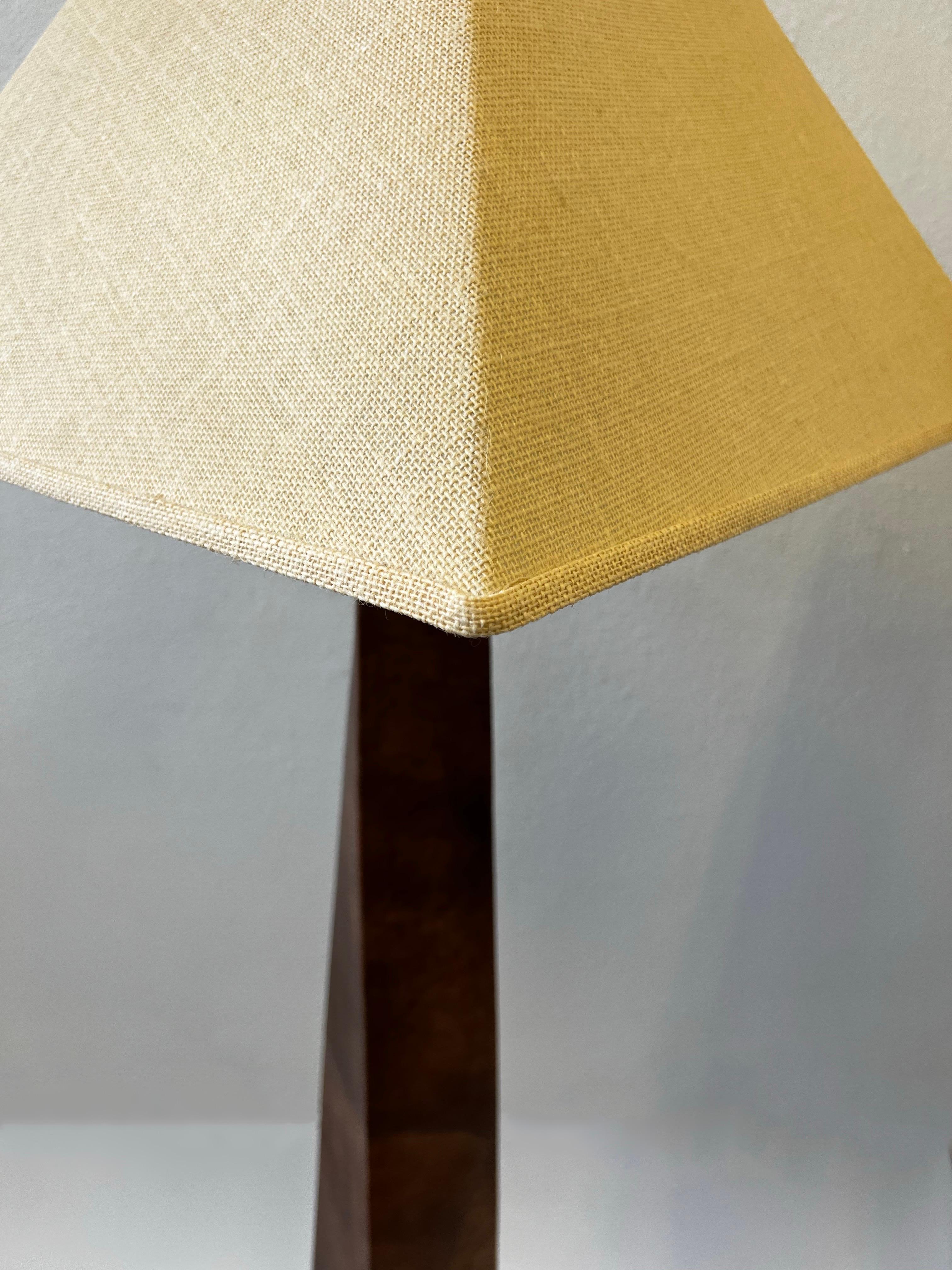 Pair of Leather and Brass Floor Lamps by Karl Springer  For Sale 2