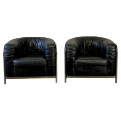 Pair of Leather Arm Chairs