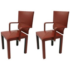 Pair of Leather Armchairs by Paolo Piva,  Signed B&B Italia Designed in 1985