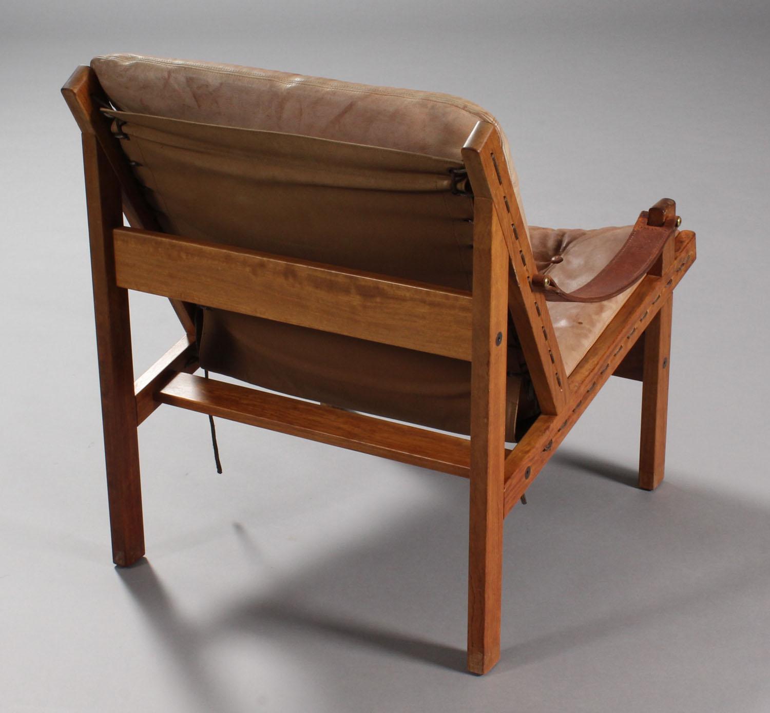 20th Century Pair of Leather Armchairs by Thorbjørn Afdal