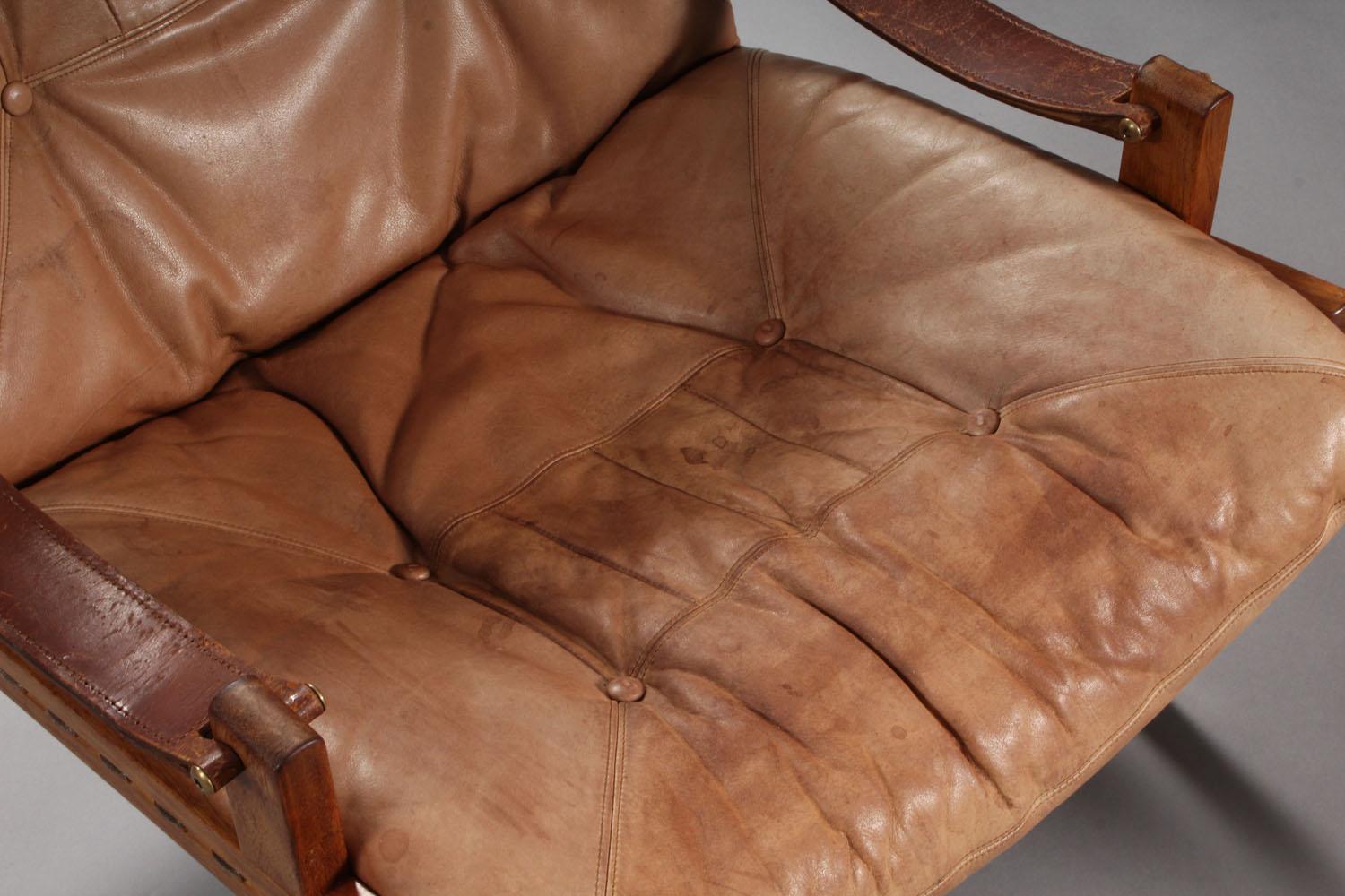 Pair of Leather Armchairs by Thorbjørn Afdal 1