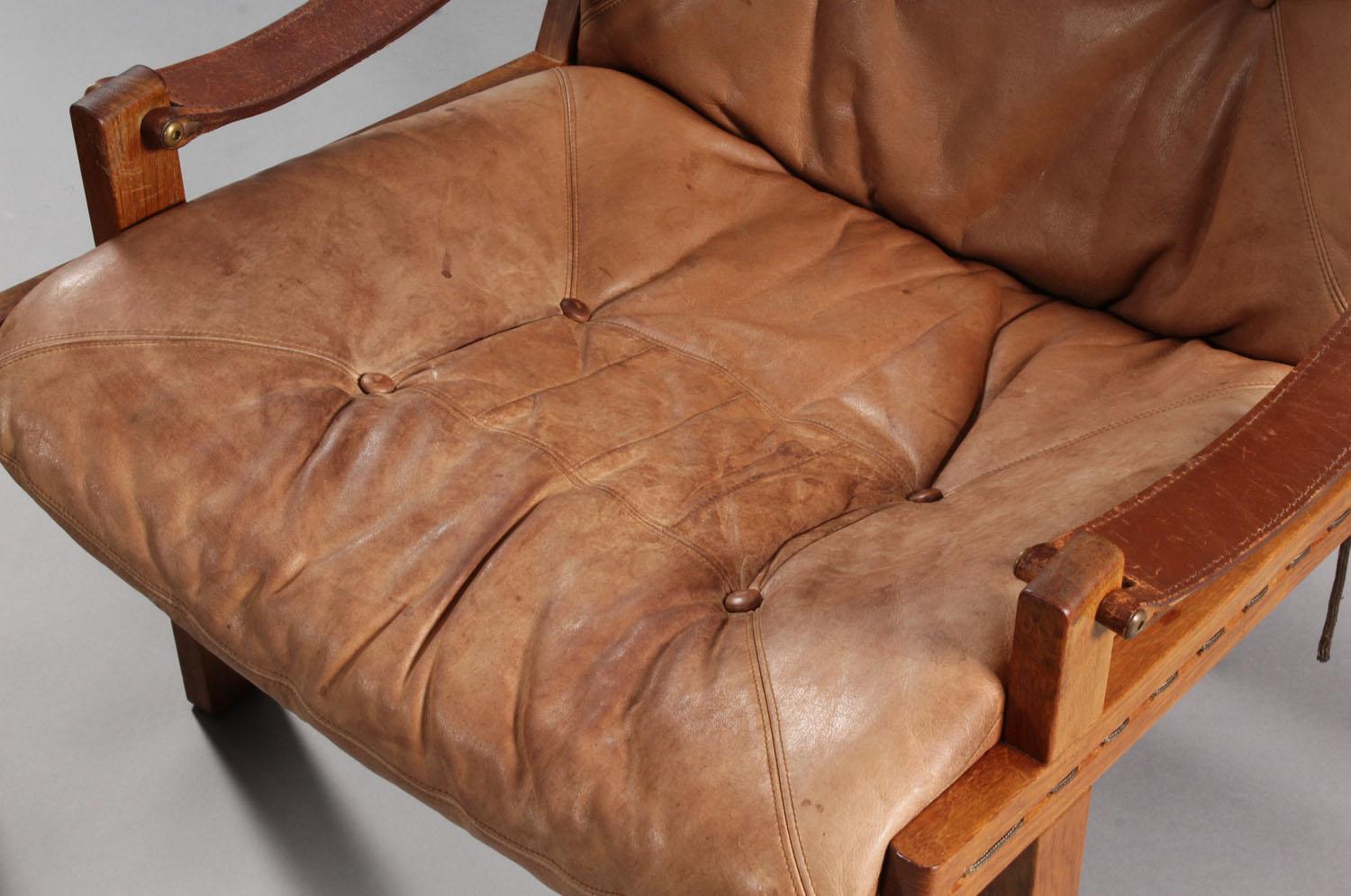 Pair of Leather Armchairs by Thorbjørn Afdal 2