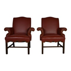 Pair of Leather Armchairs