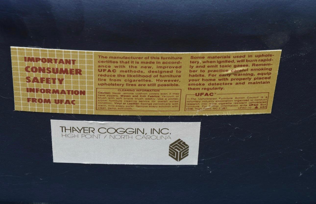 Paire de tabourets de bar en cuir de Milo Baughman pour Thayer Coggin Inc. en vente 6