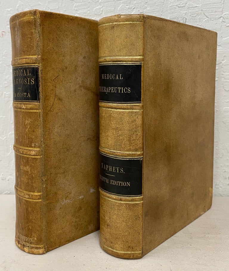 Pair of Leather Bound Antique Medical Books, circa 1880s at 1stDibs