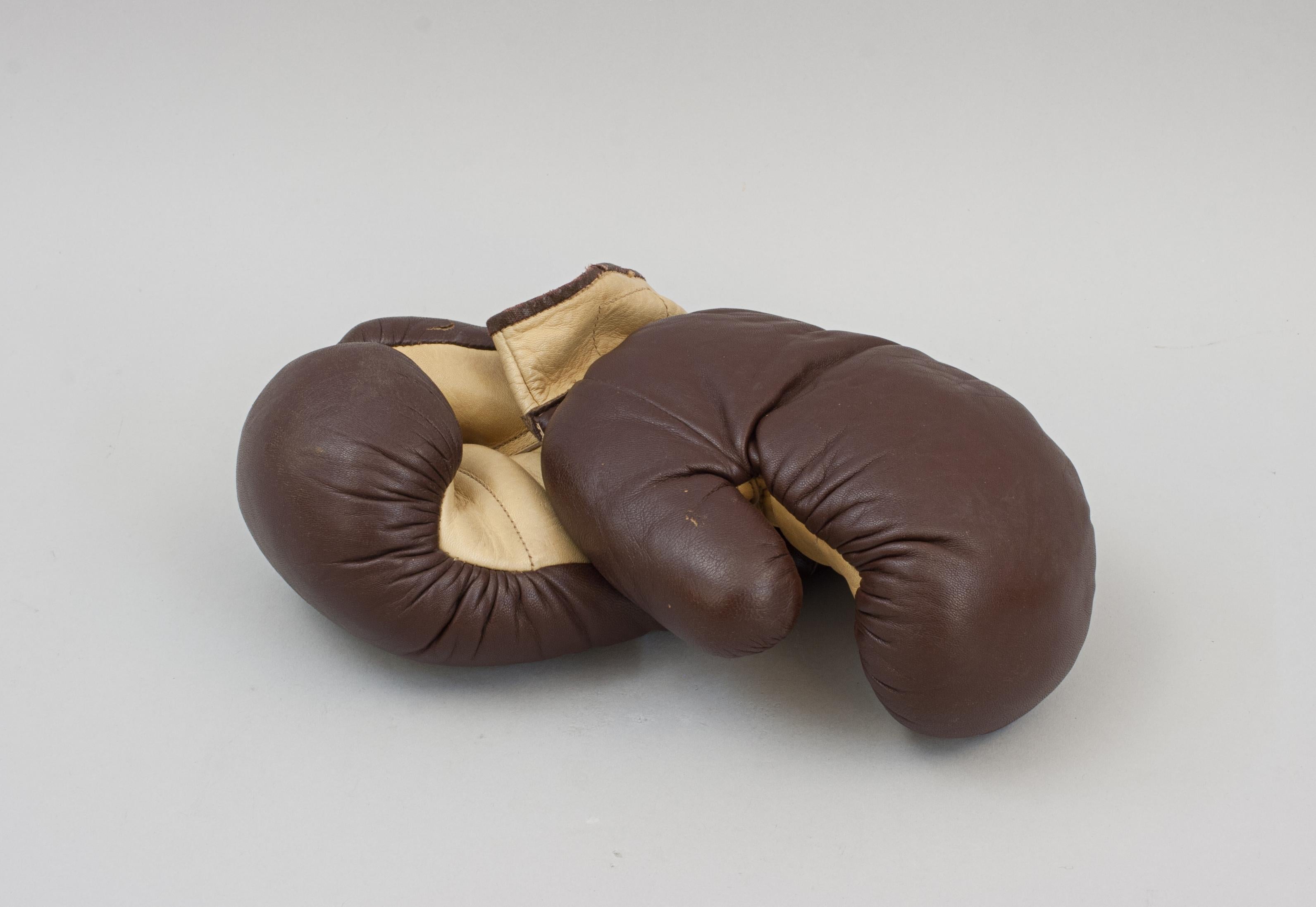 20th Century Pair of Leather Boxing Gloves For Sale