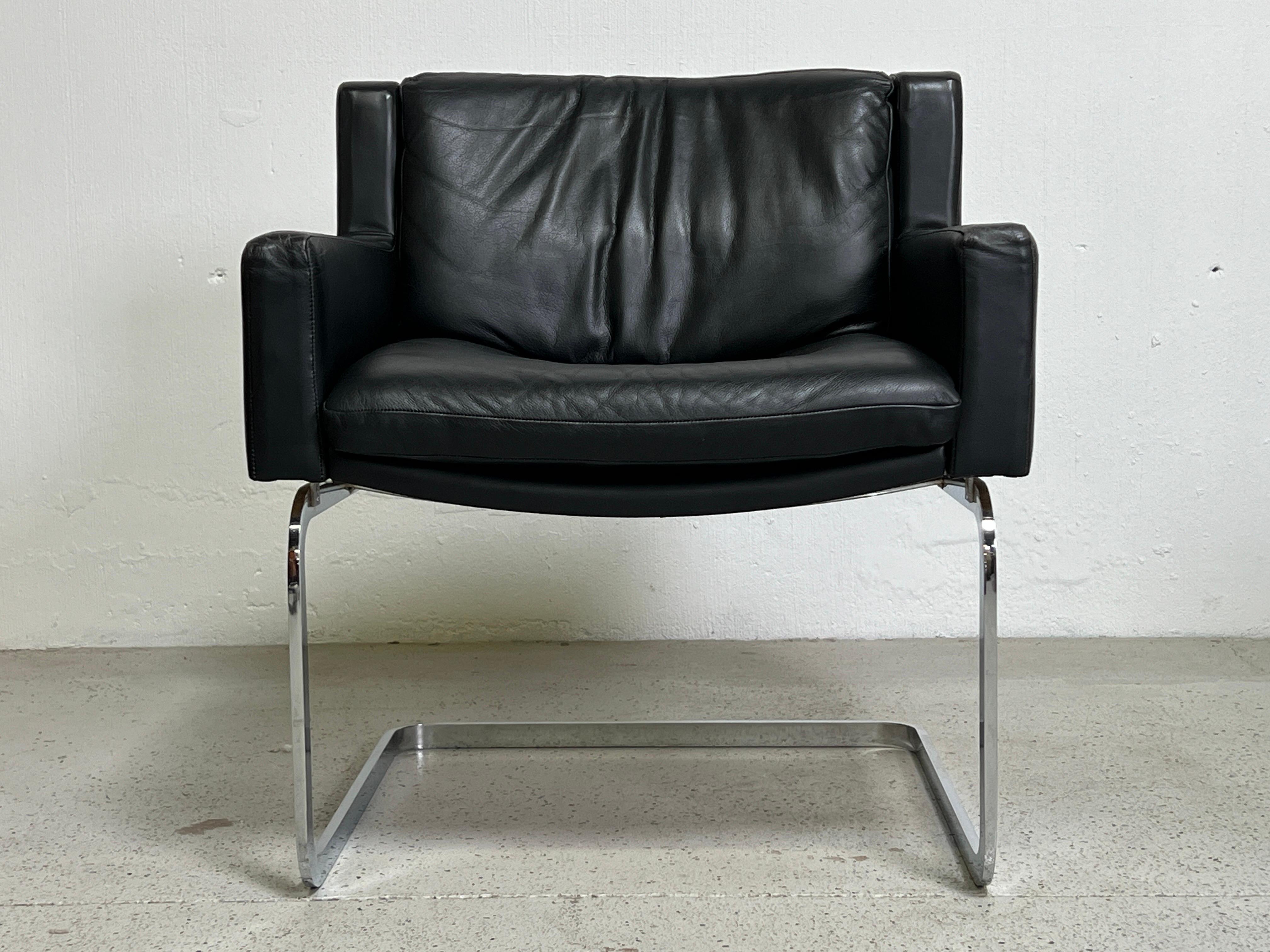 Pair of Leather Chairs by Robert Haussmann for Stendig For Sale 13
