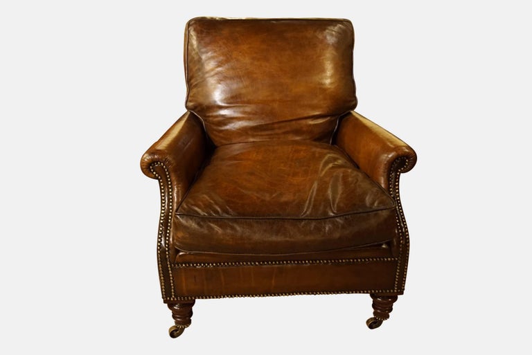 Pair of Leather Chairs For Sale at 1stDibs