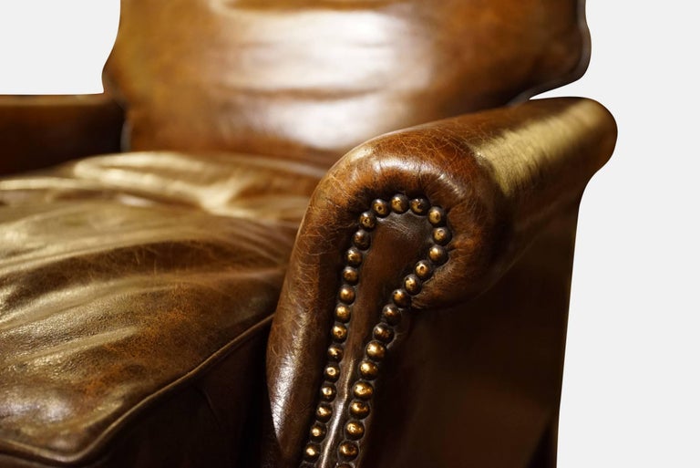 Pair of Leather Chairs For Sale at 1stDibs