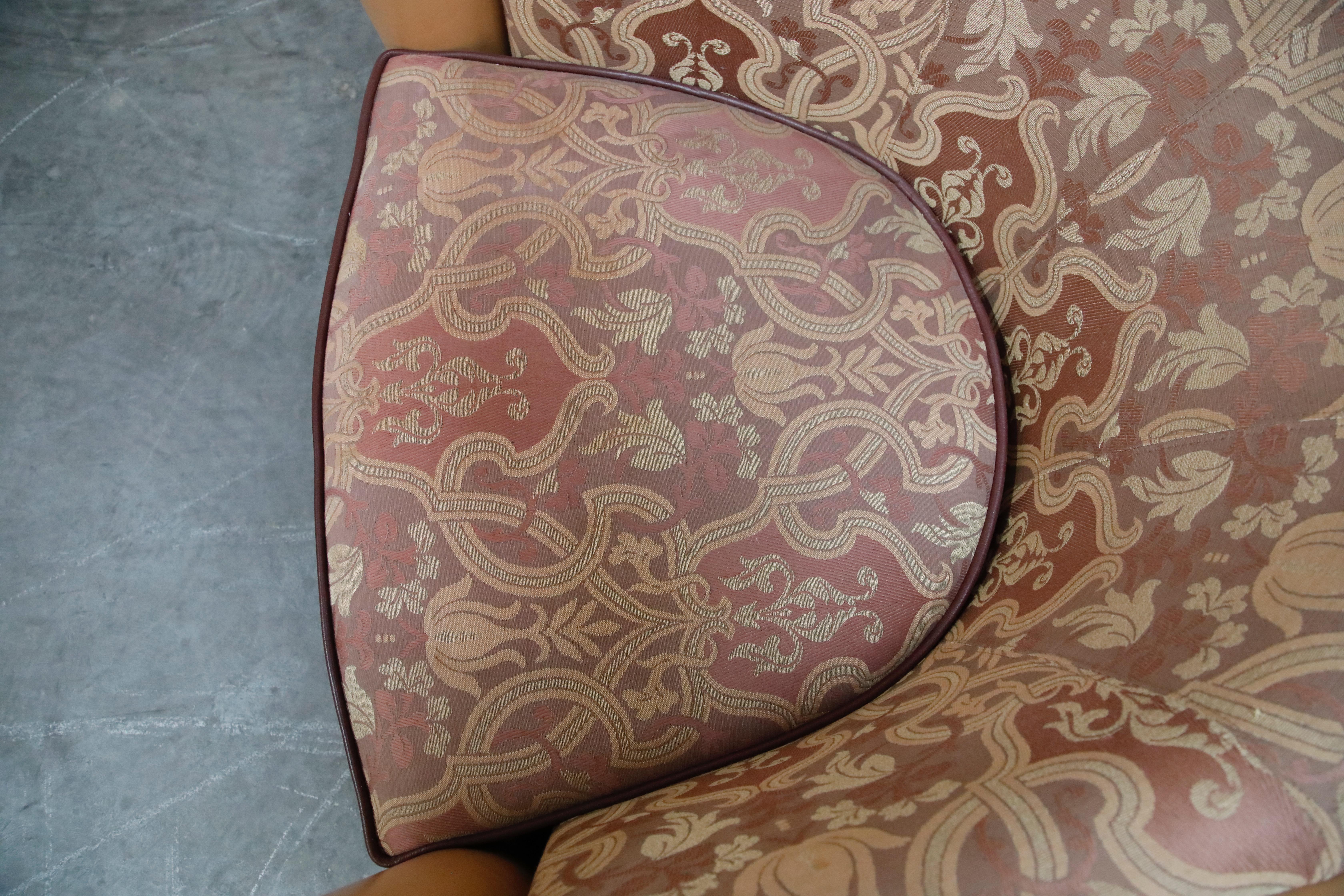 Pair of 'Marnie' Leather Club Chairs by Adam Tihany for i4 Mariani, Italy 1987 4