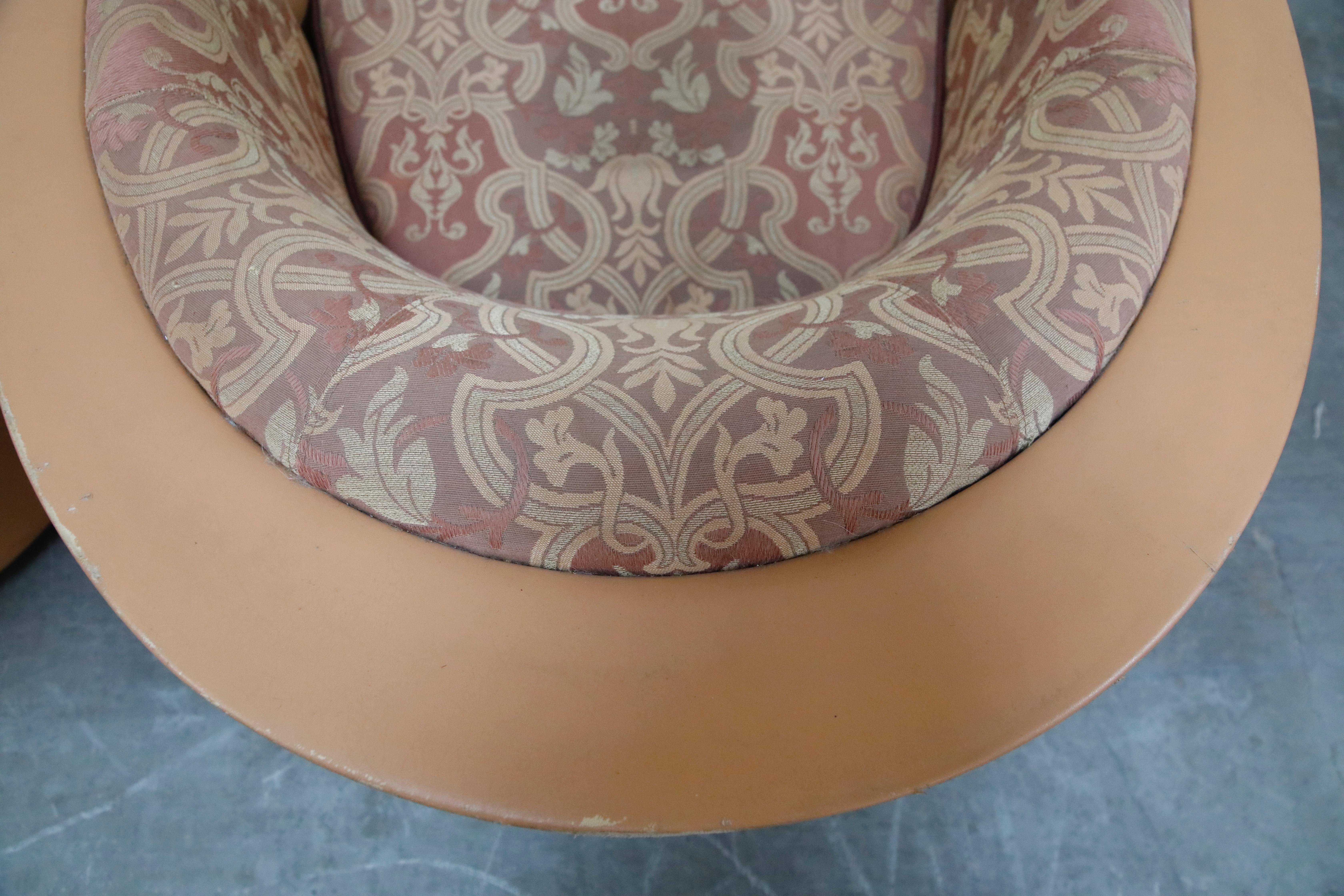 Pair of 'Marnie' Leather Club Chairs by Adam Tihany for i4 Mariani, Italy 1987 7