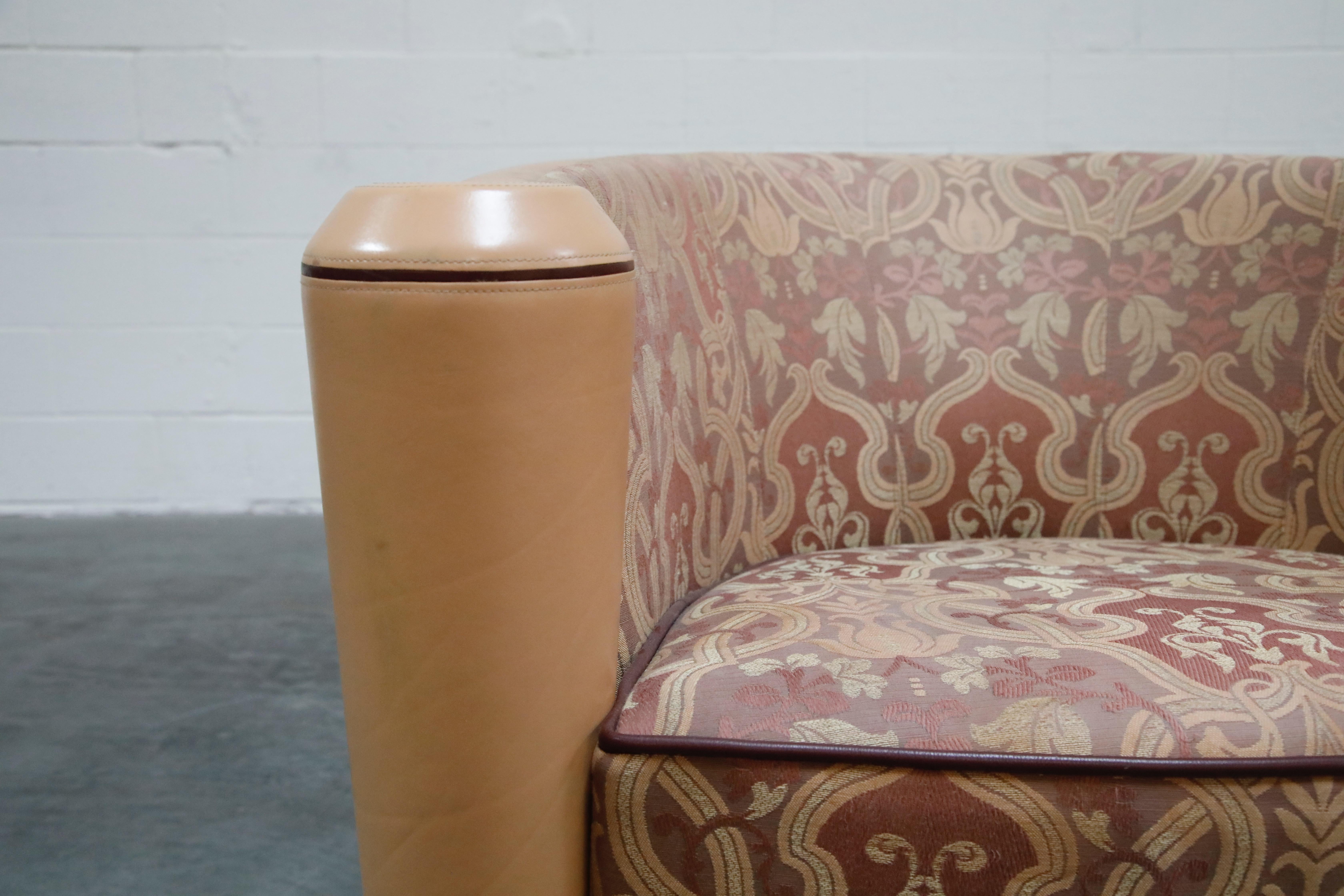 Pair of 'Marnie' Leather Club Chairs by Adam Tihany for i4 Mariani, Italy 1987 8