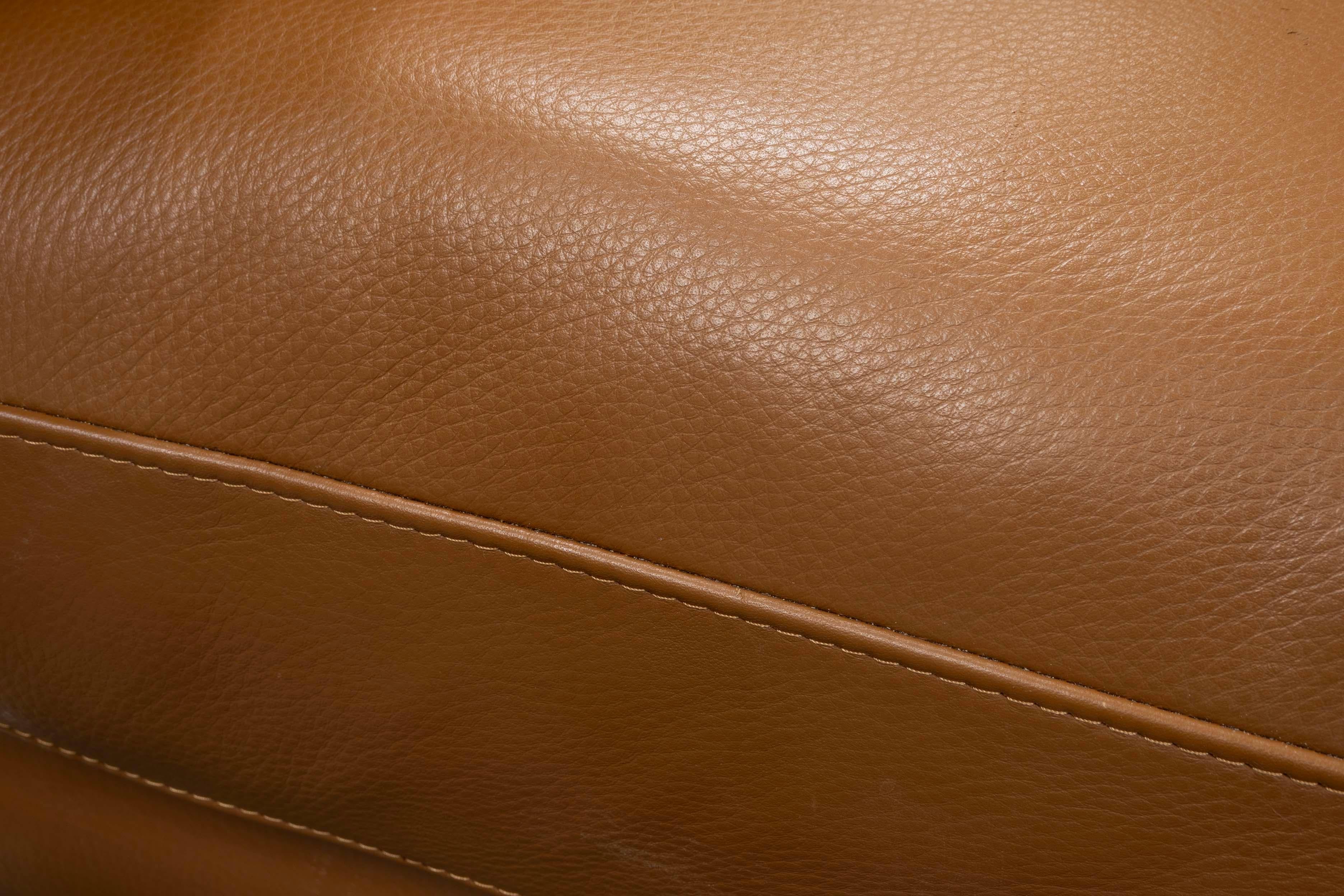 Pair of Leather Comolino Armchairs by Giorgio Soressi Contemporary Modern 3