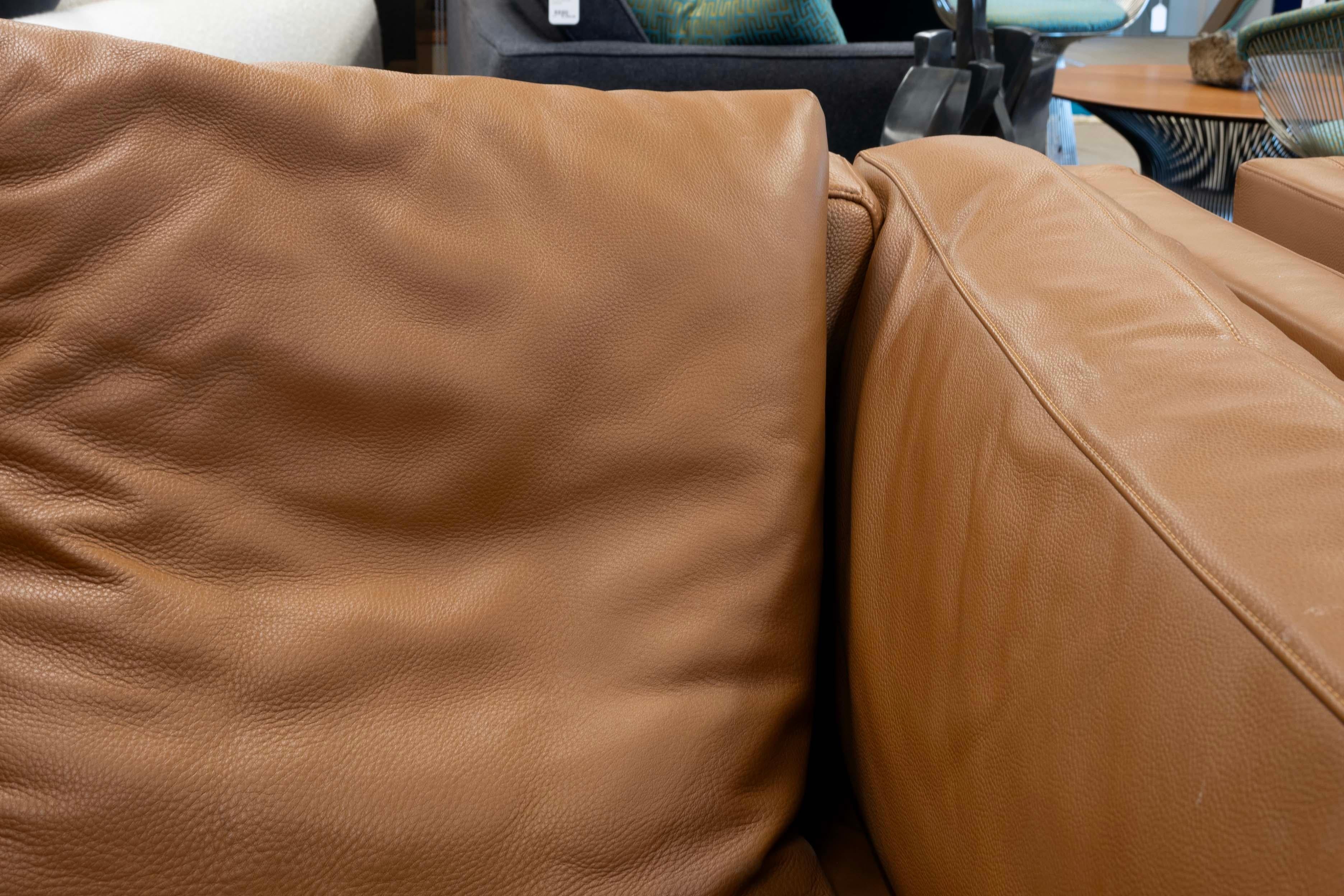 Pair of Leather Comolino Armchairs by Giorgio Soressi Contemporary Modern 4