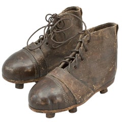 Vintage Pair of Leather Football Boots