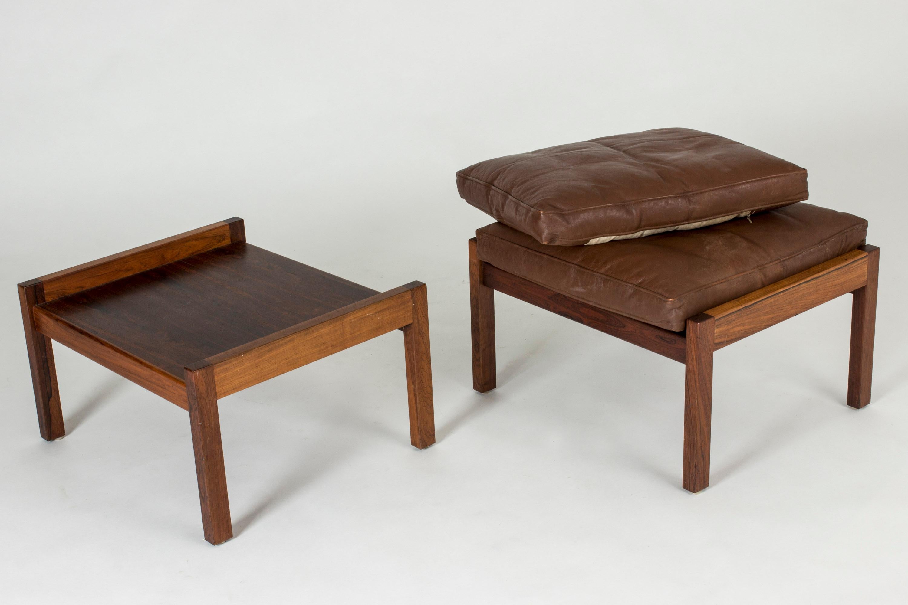 Pair of Leather Lounge Chairs by Hans J. Wegner for AP Stolen 6