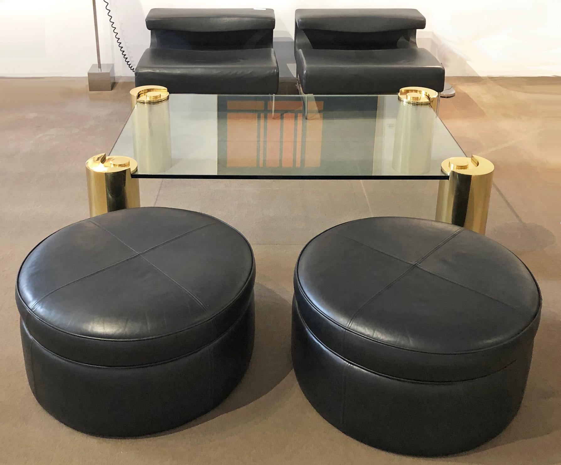 leather ottomans for sale