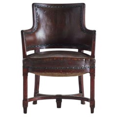 Pair of Leather Pull Up Chairs
