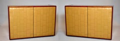 Pair of Leather Sideboards