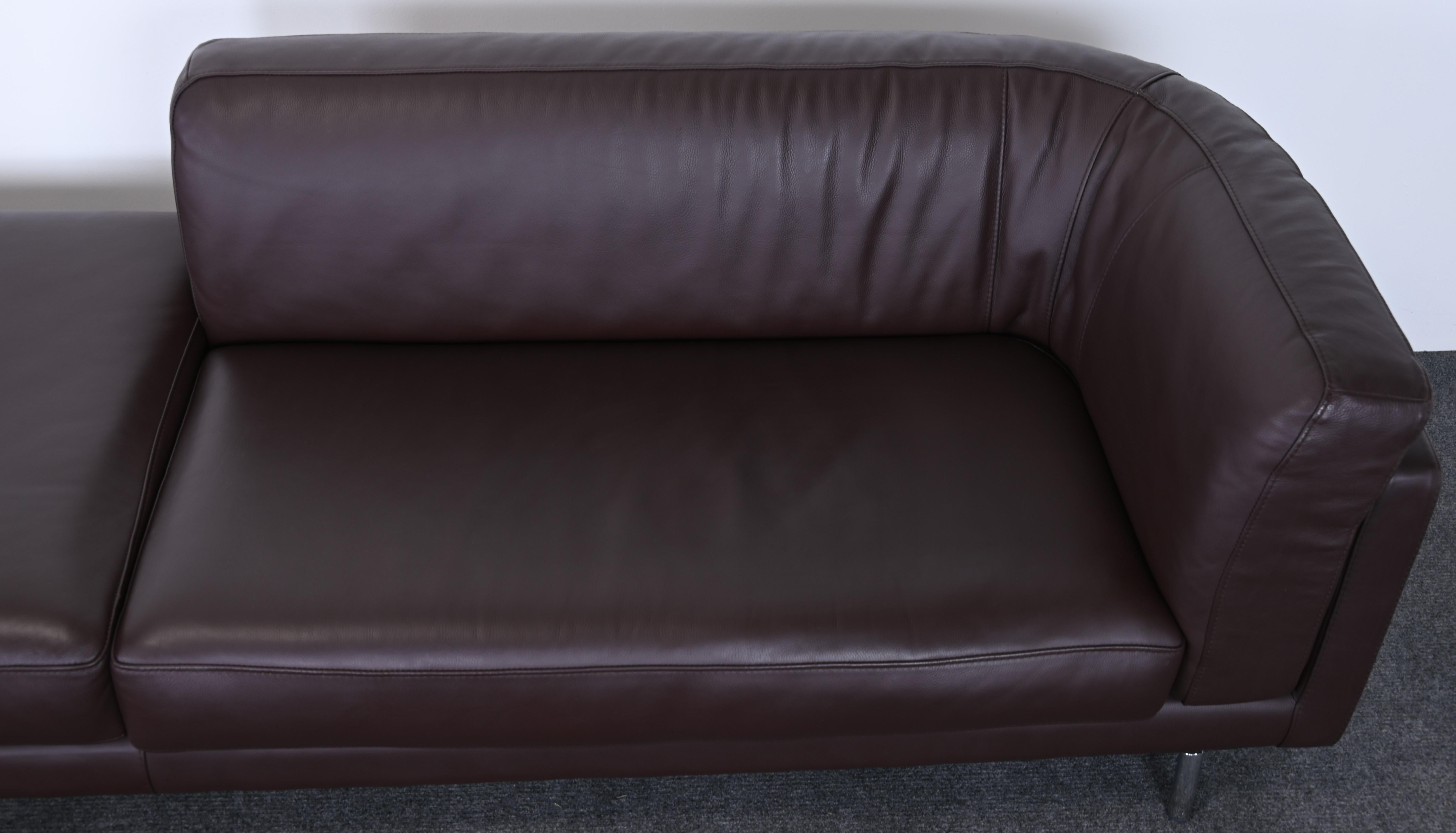 Pair of Leather Sofas by Maurice Villency, 20th Century 7
