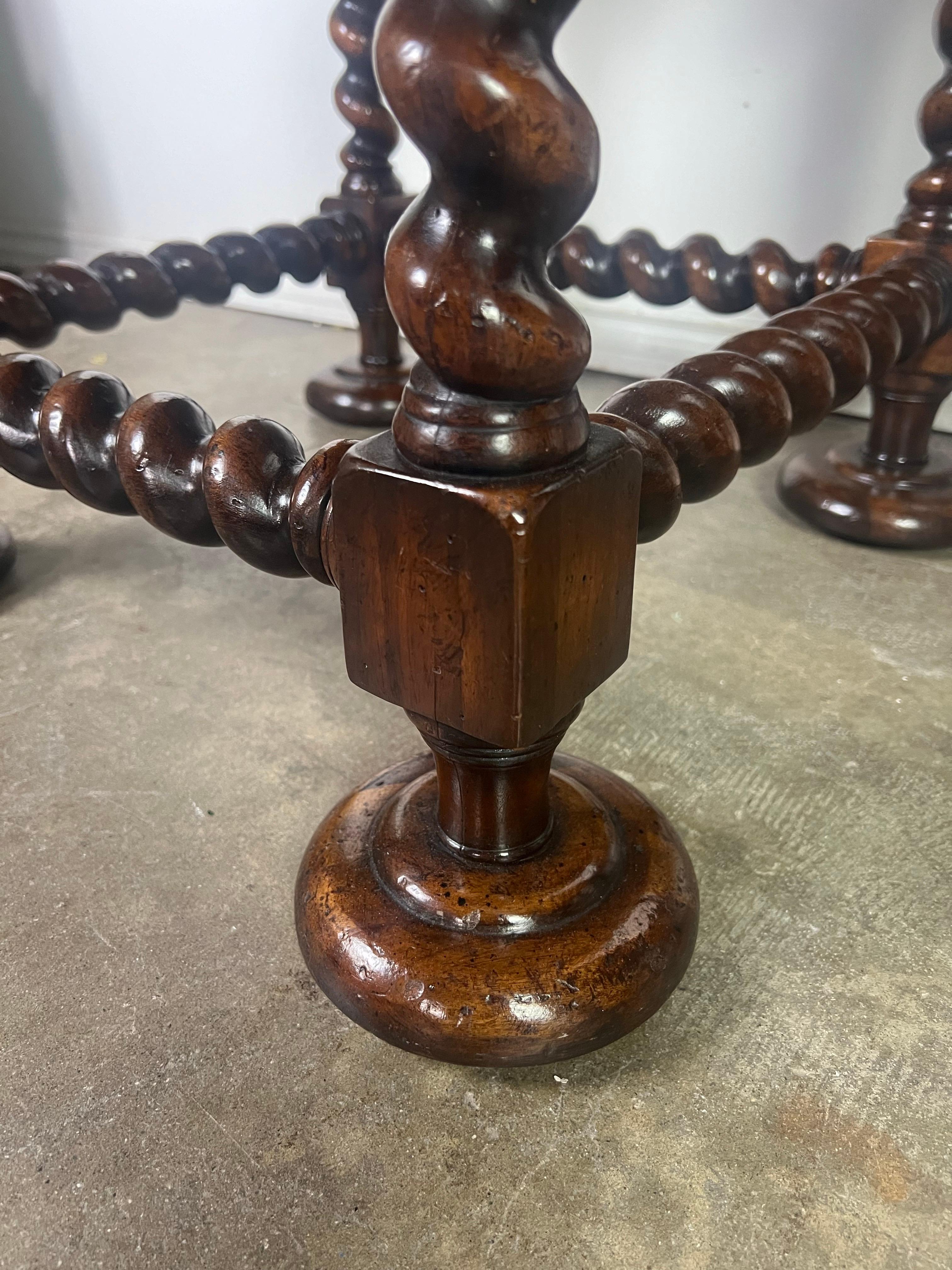 Pair of Leather Top Side Tables by John Richards For Sale 2
