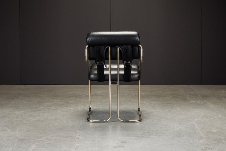 Pair of Leather 'Tucroma Chairs' by Guido Faleschini for i4 Mariani, 1970s For Sale 4