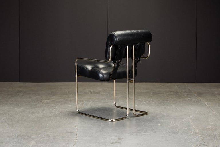 Pair of Leather 'Tucroma Chairs' by Guido Faleschini for i4 Mariani, 1970s For Sale 5