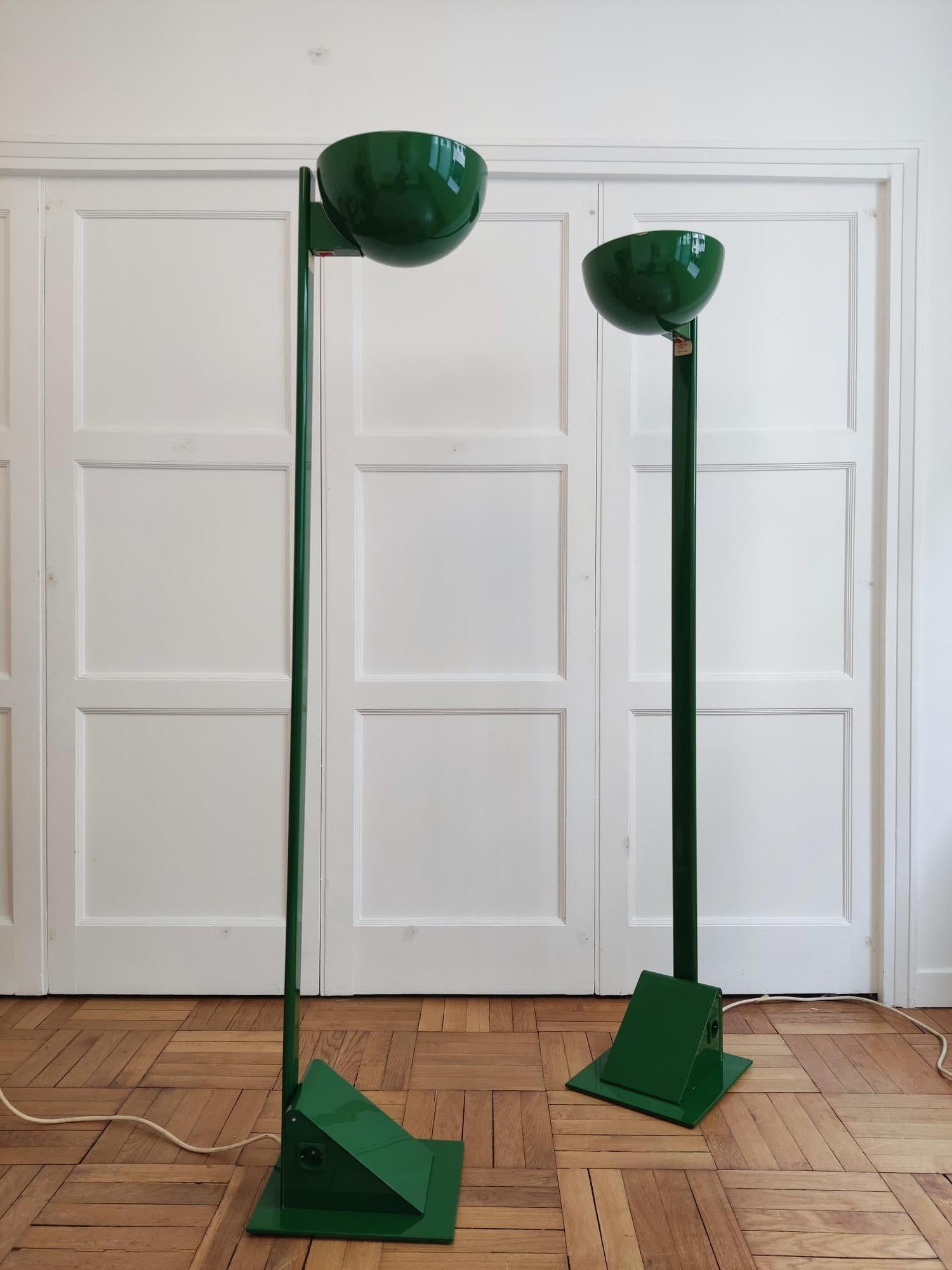 Pair of Ledu Design floor lamps by Bjorn Sahlén In Good Condition In Paris, FR