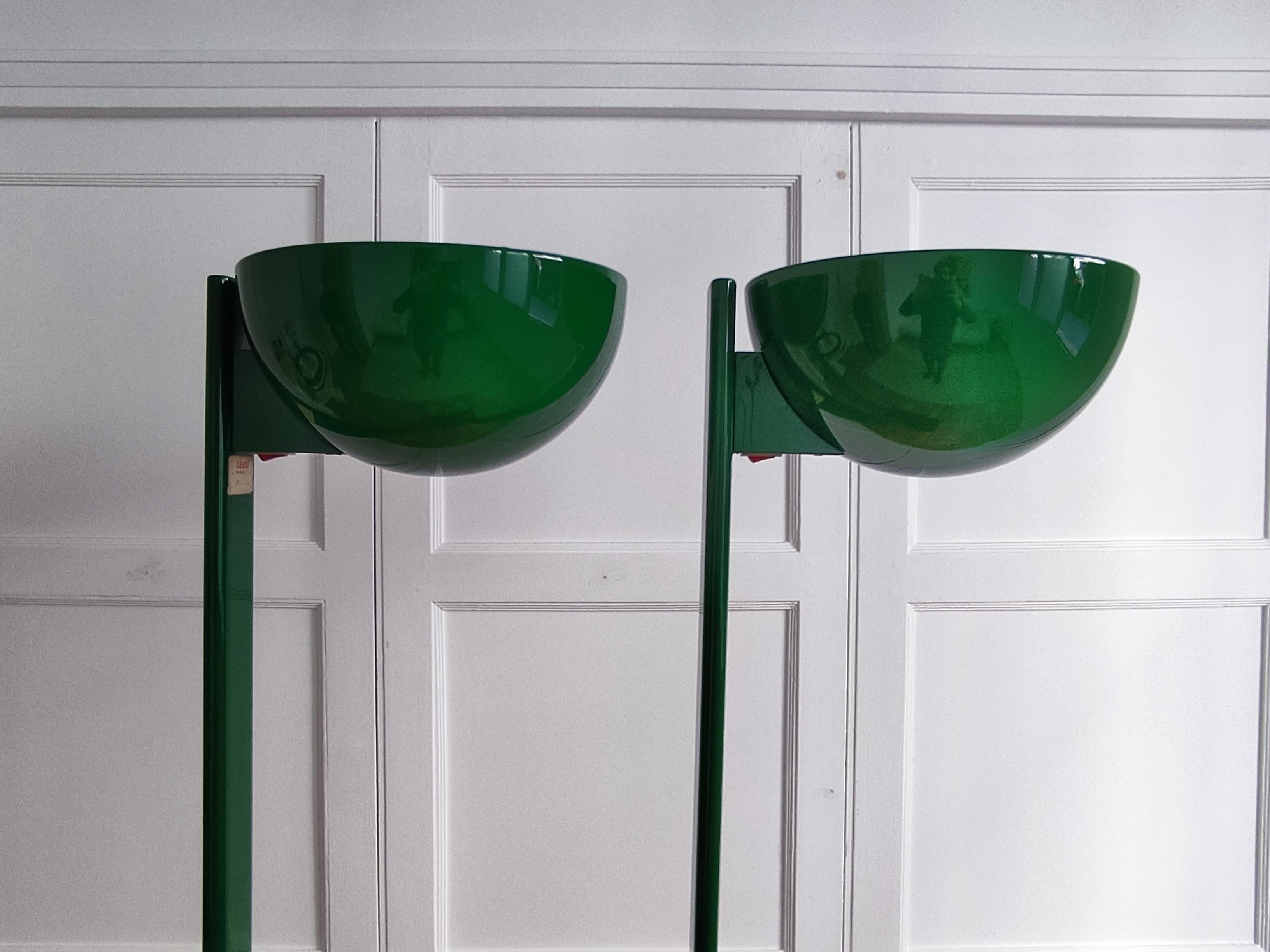 Metal Pair of Ledu Design floor lamps by Bjorn Sahlén
