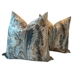 Coppia di cuscini Lee Jofa "Taplow" in nebbia marina