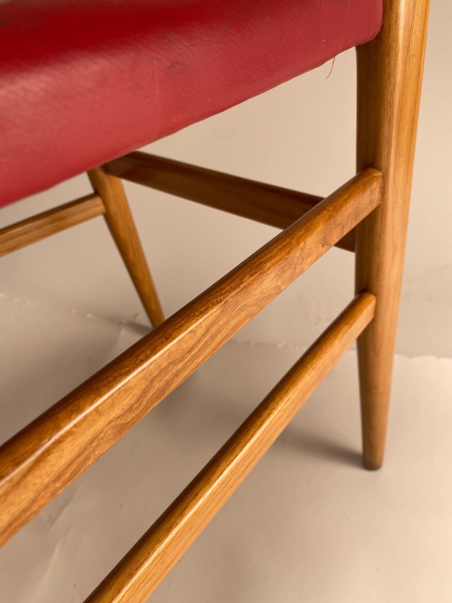 Paire de chaises Leggera en bois clair, Gio Ponti, Cassina  (Première édition) en vente 1