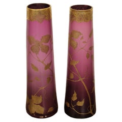 Paar Legras-Vasen, Frankreich, 20. Jahrhundert