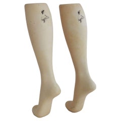 Vintage Pair of Legs Advertising Stockings French Mid-Century