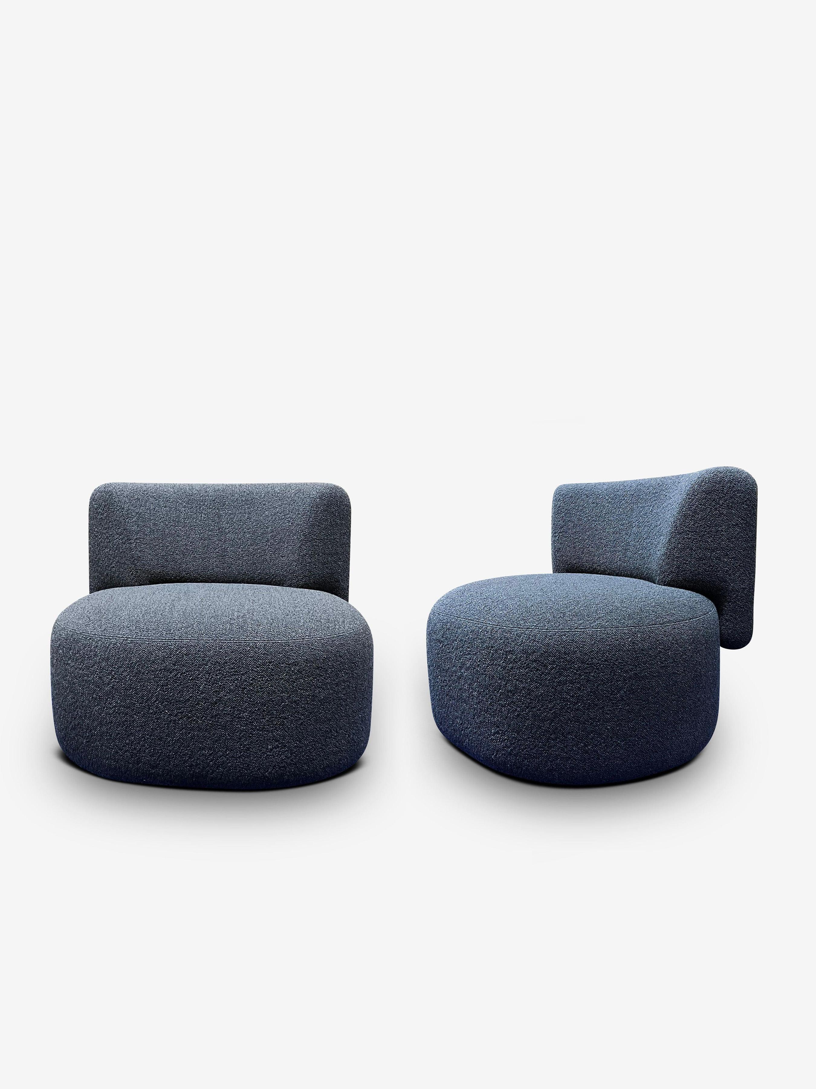 Paire de fauteuils pivotants LEK en carbone Edson de Christophe Delcourt Neuf - En vente à Sag Harbor, NY