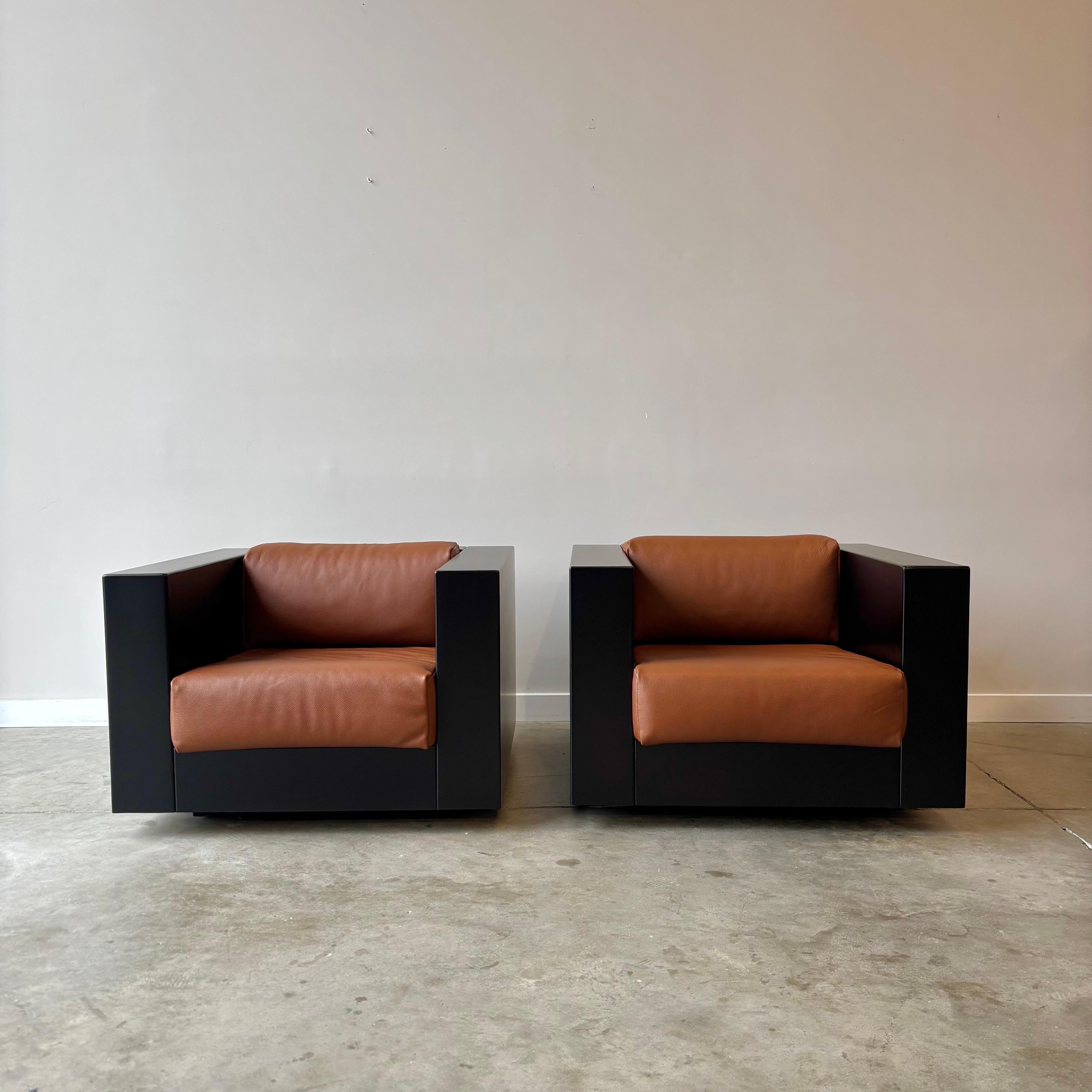 Paire de chaises Saratoga de Lella et Massimo Vignelli, 1960 Bon état - En vente à Raleigh, NC