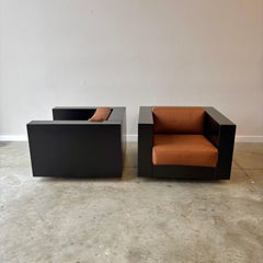 Pair of Lella and Massimo Vignelli Saratoga Chairs, 1960s