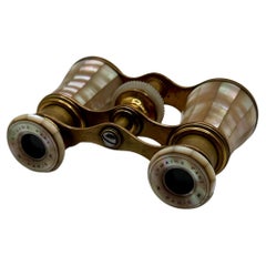 Pair of LeMaire Fabt Brass and Mother-of-Pearl Opera Glasses/Binoculars