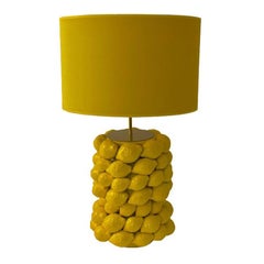 21st Century Pair of  Original "Lemons" Ceramic Table Lamps