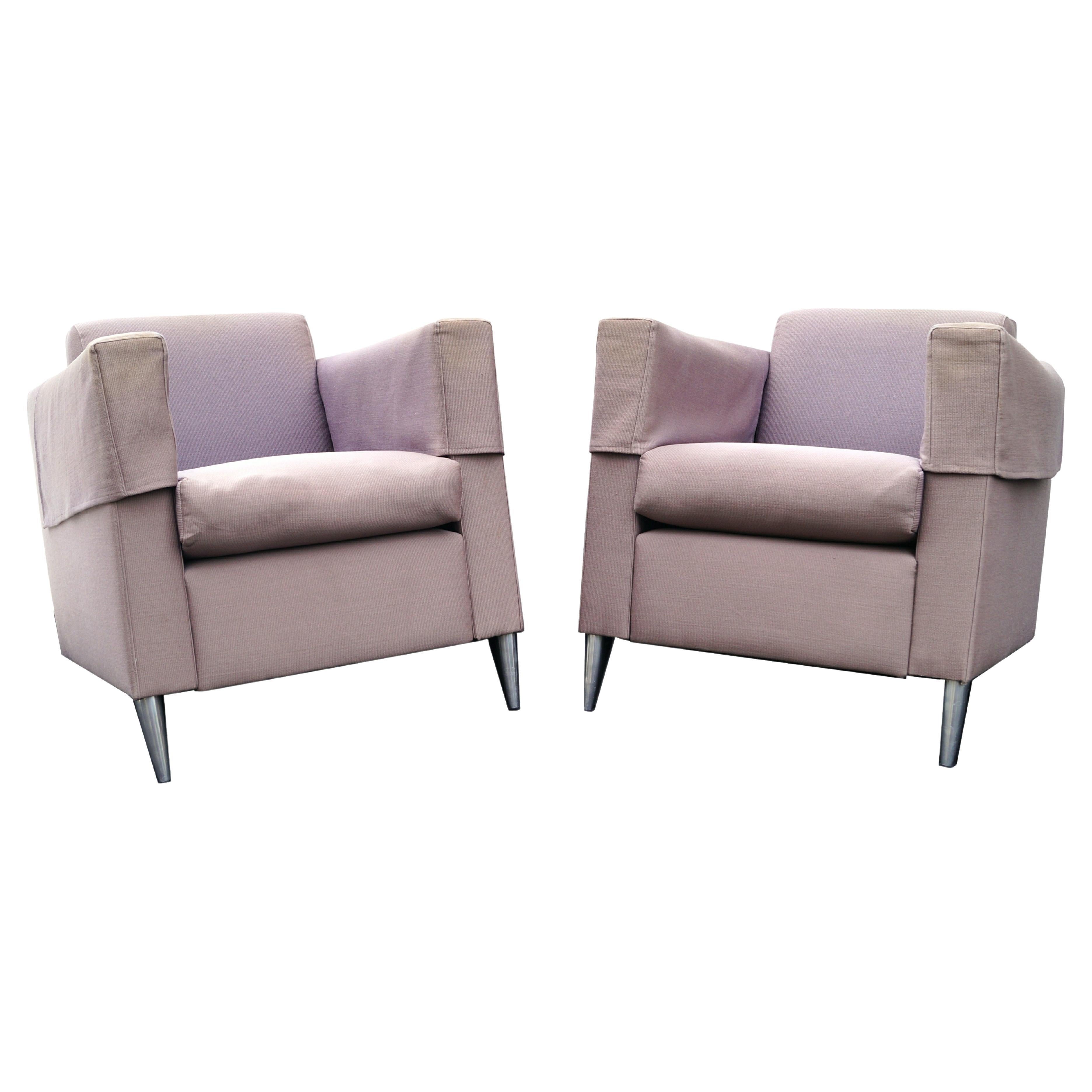 Pair of Len Niggelman lounge chairs by Philippe Starck.