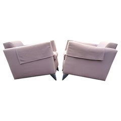 Pair of Len Niggelman Lounge Club Slipper Chairs by Philippe Starck
