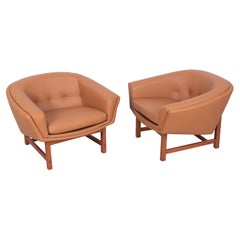 Pair of Lennart Bender "Corona" Easy Chairs, Sweden 1960s