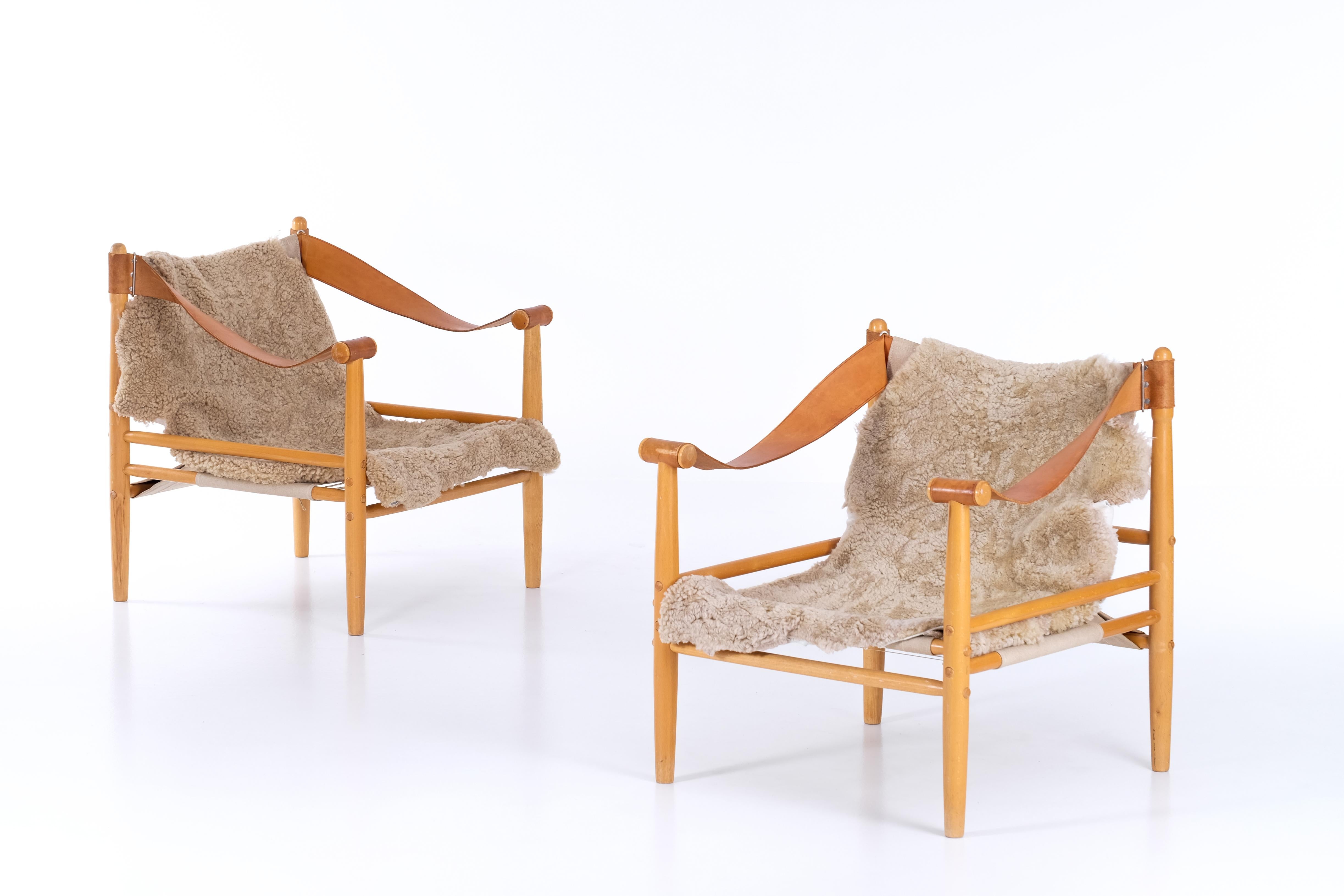 Pair of Lennart Bender Easy Chairs, 1960s In Good Condition For Sale In Stockholm, SE
