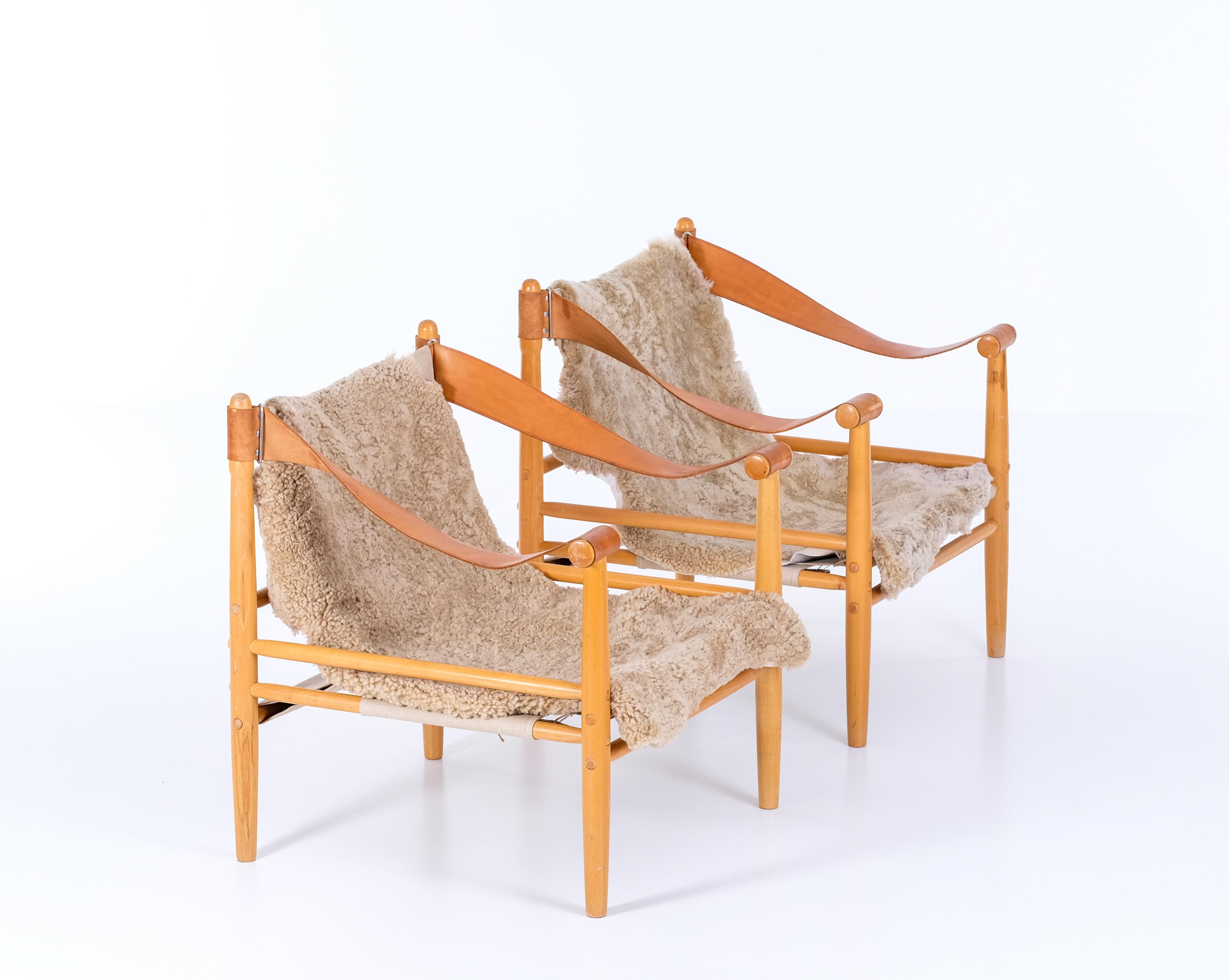 Pair of Lennart Bender Easy Chairs, 1960s For Sale 1