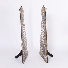 Pair of Leopard Wooden Silhouettes by Katherine Barnell