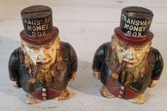 Pair Of Leprechaun Iron Banks