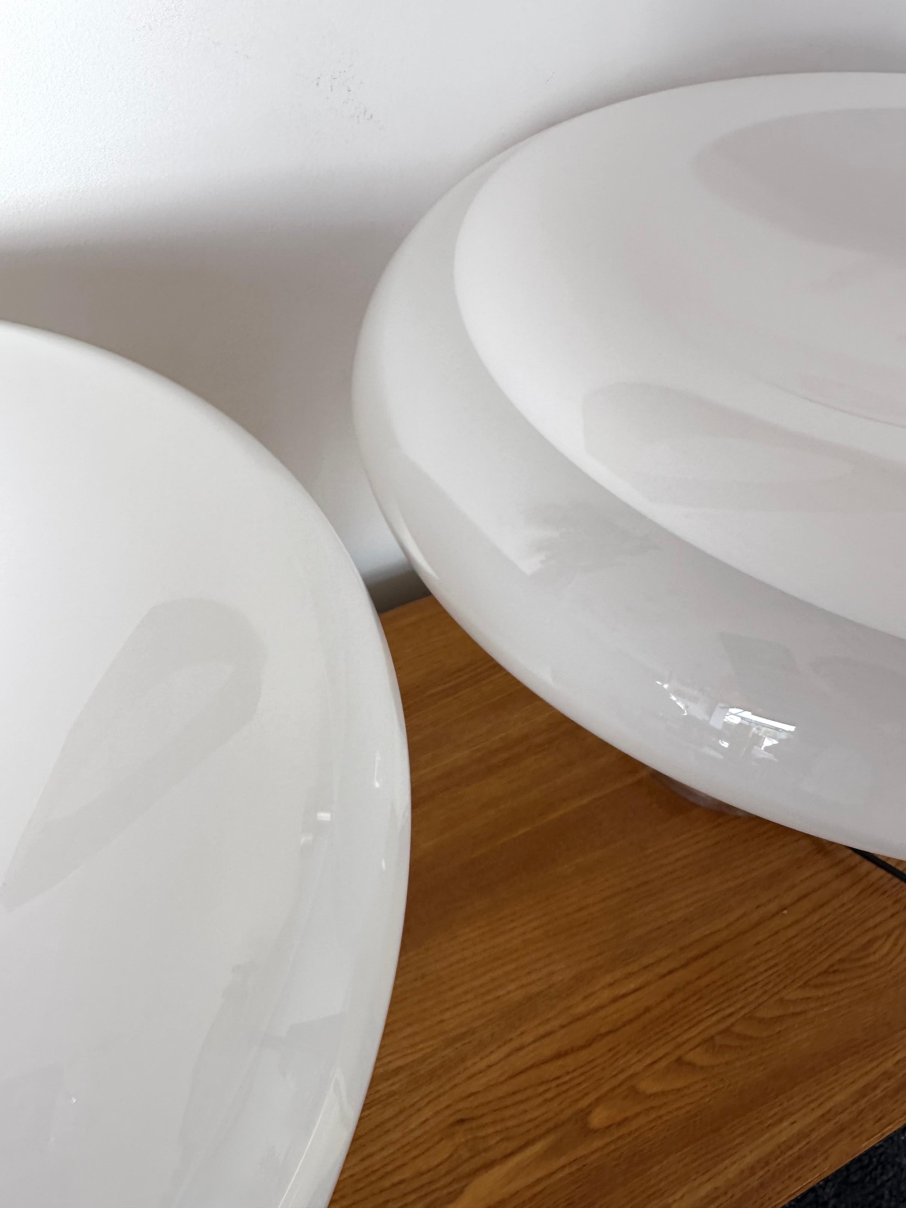 Pair of Lesbo Lamps Murano Glass by Angelo Mangiarotti for Artemide, Italy, 1970 3