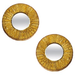 Pair of “Leucos” Mirrors, by Roberto Giulio Rida